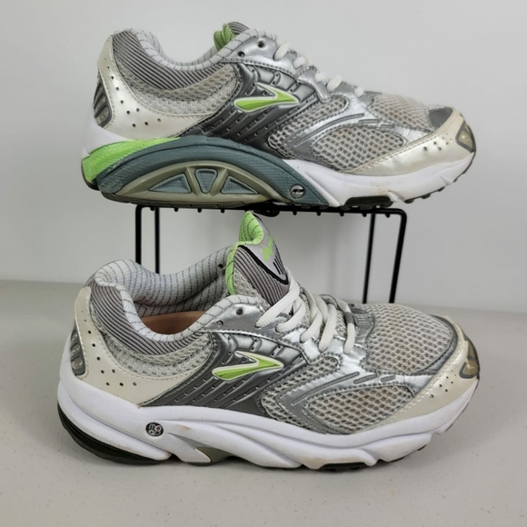 Brooks Ariel Running/ Walking - 42199131 - Silver Green White - Women's Size 7.5 - Picture 5 of 9